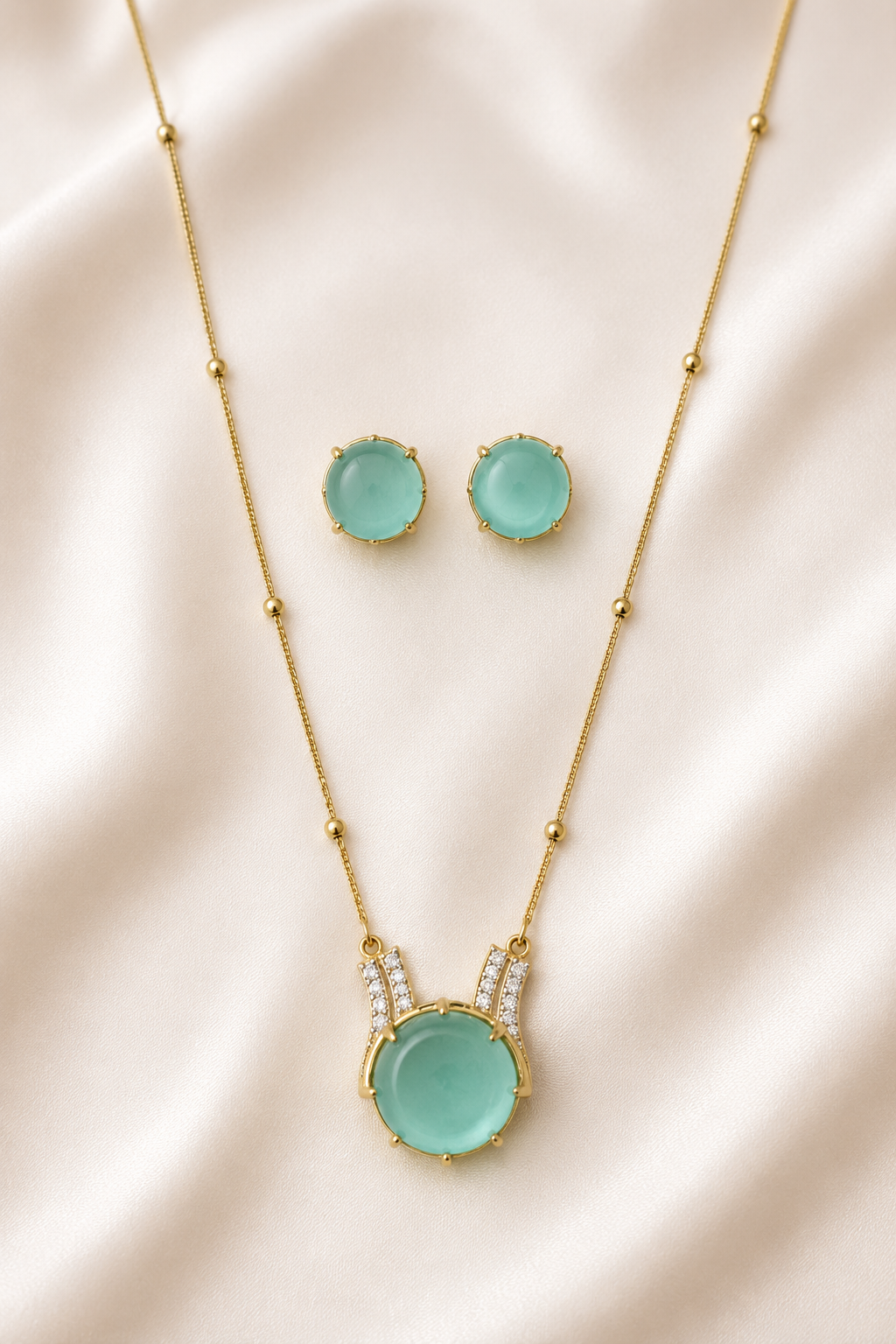 Mint Green Pendant Set