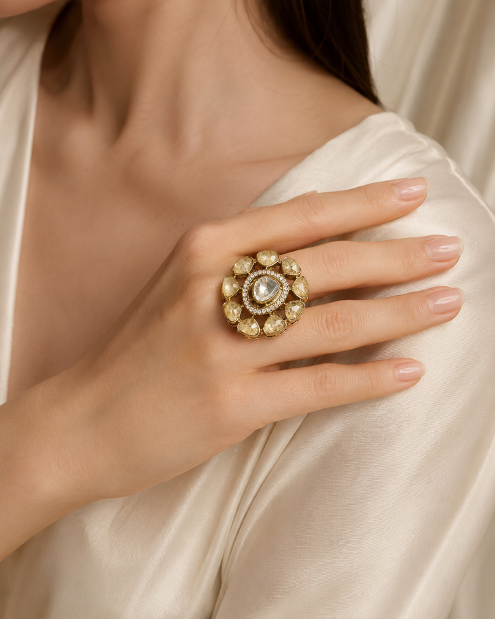 Champagne Flora Ring