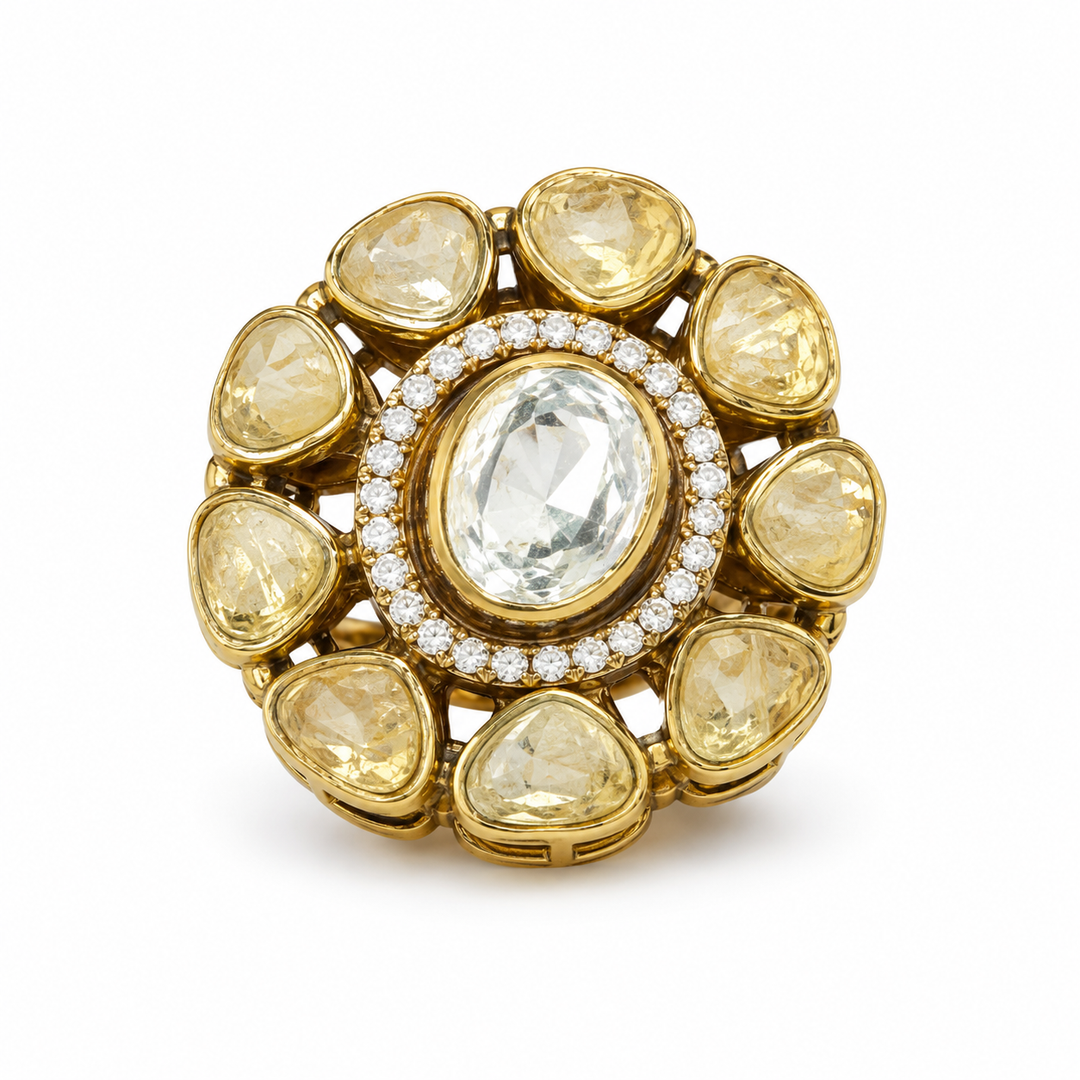 Champagne Flora Ring