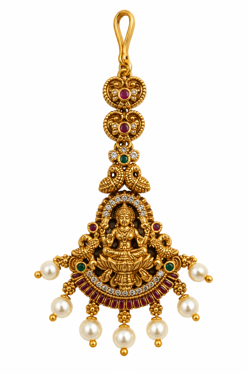 Antique Lakshmi Temple Maang Tikka