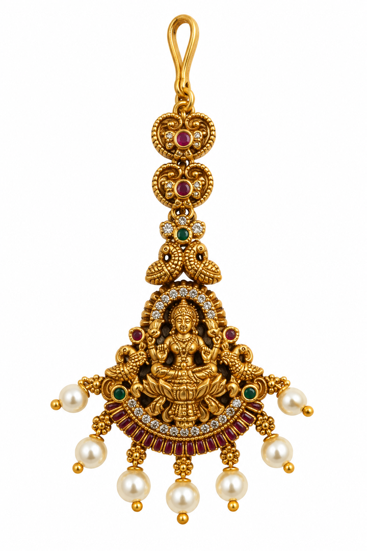 Antique Lakshmi Temple Maang Tikka
