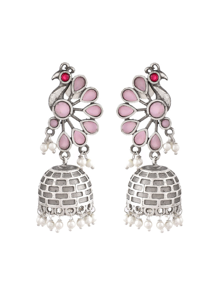 Blush Peacock Majesty Earring