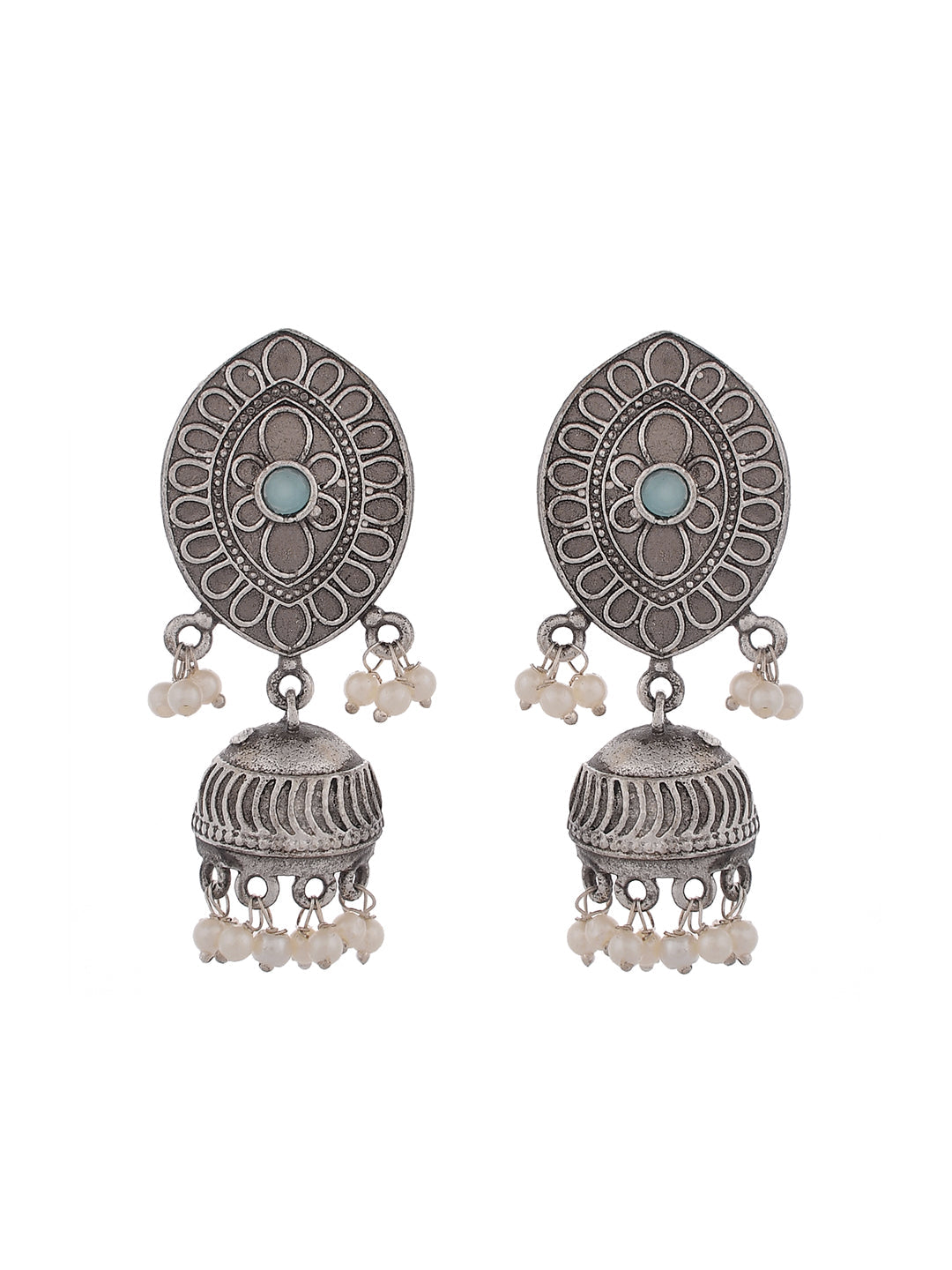 Silver Mist Hoops