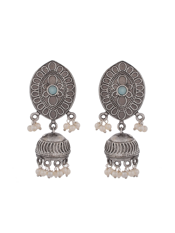 Silver Mist Hoops
