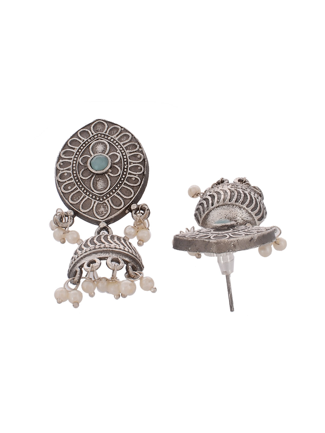 Silver Mist Hoops