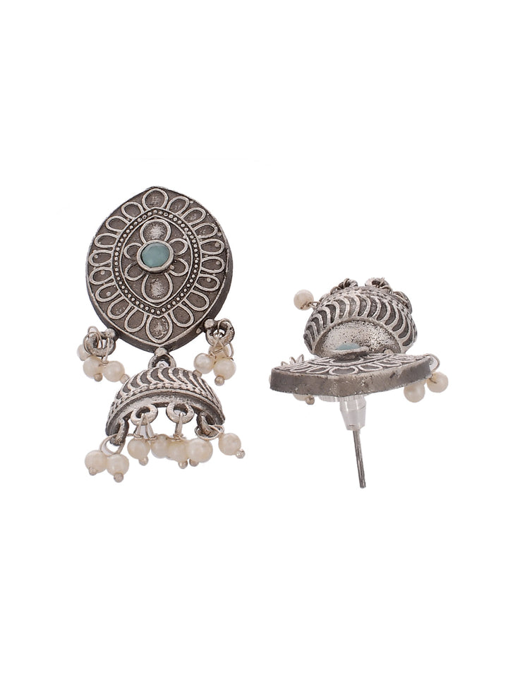 Silver Mist Hoops