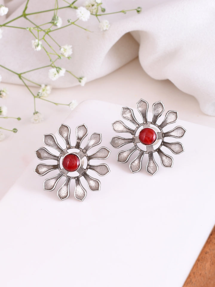 Red Rose Radiance Earring