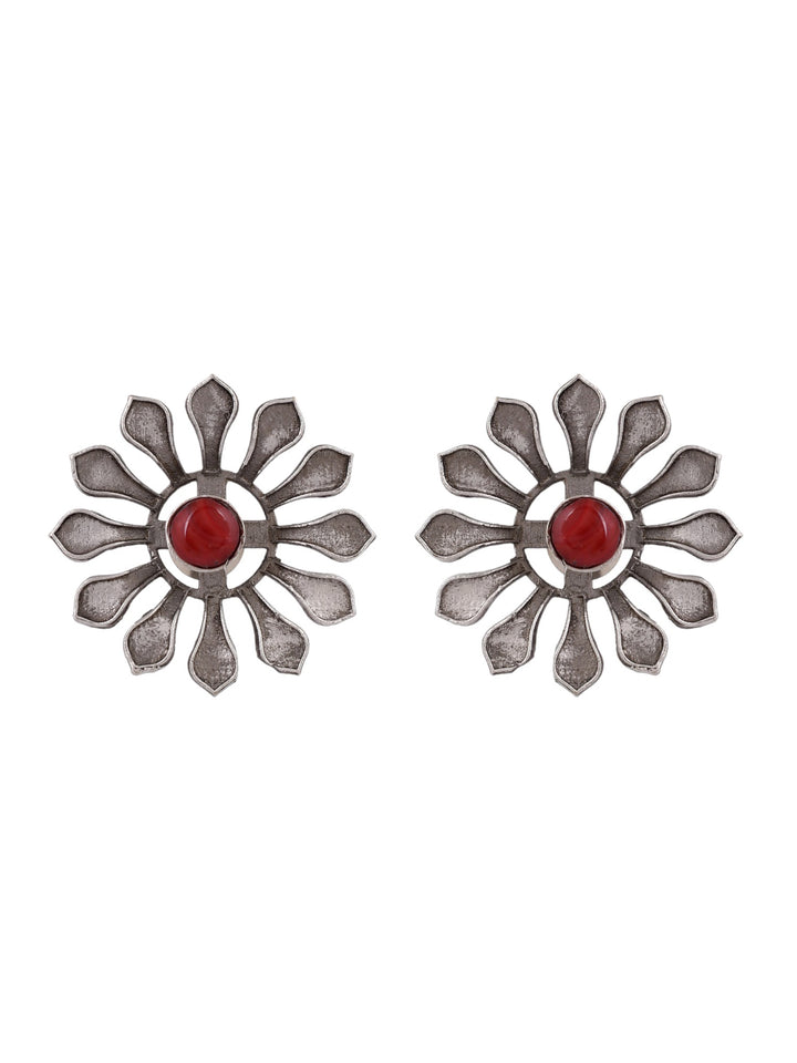 Red Rose Radiance Earring