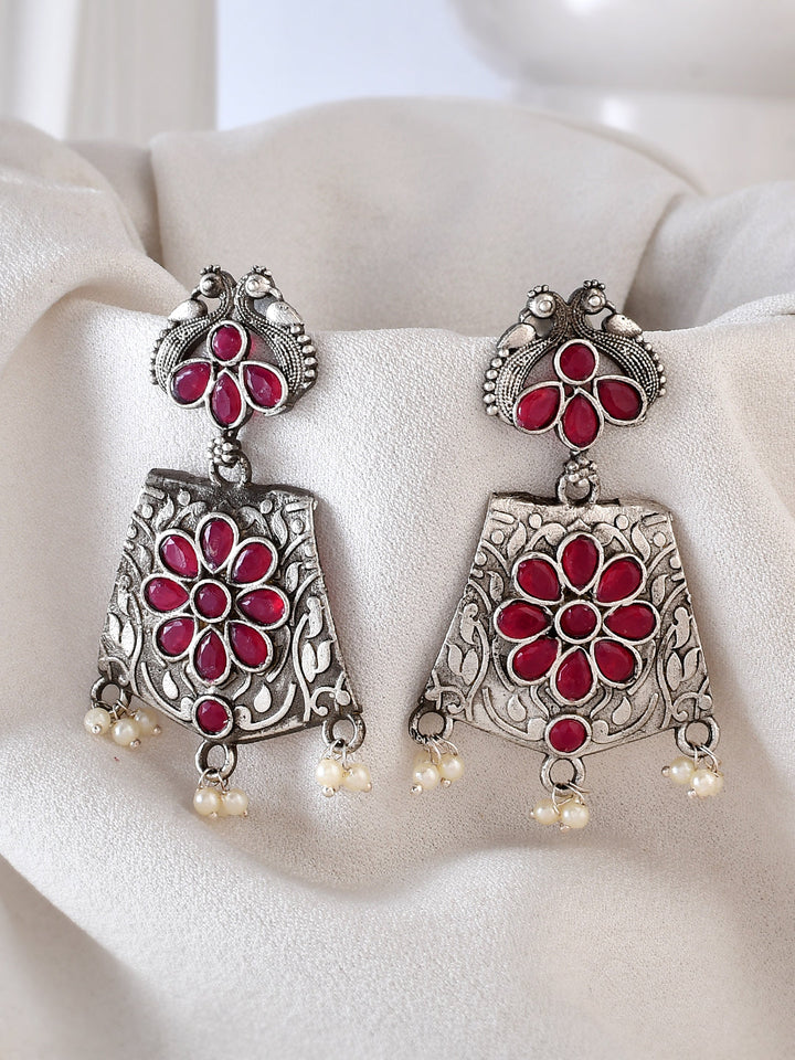 Ruby Mist Earrings