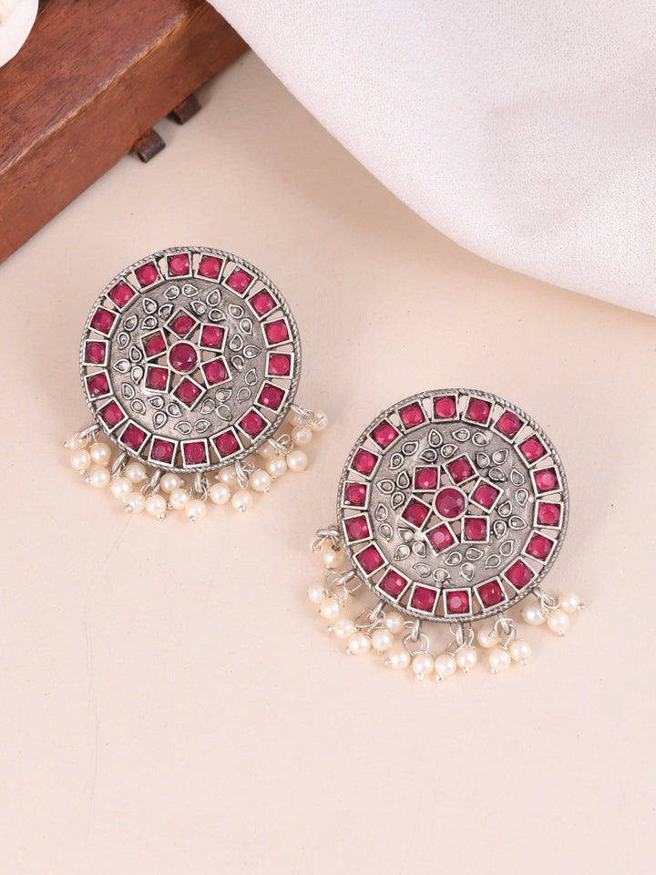 Ruby Glow Earrings