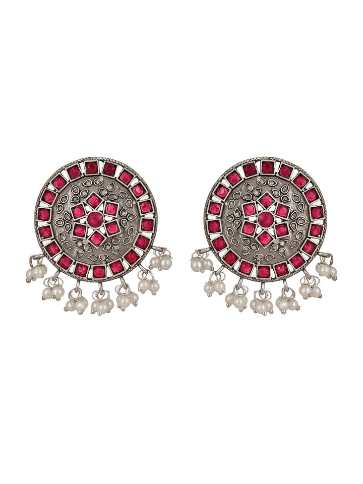 Ruby Glow Earrings