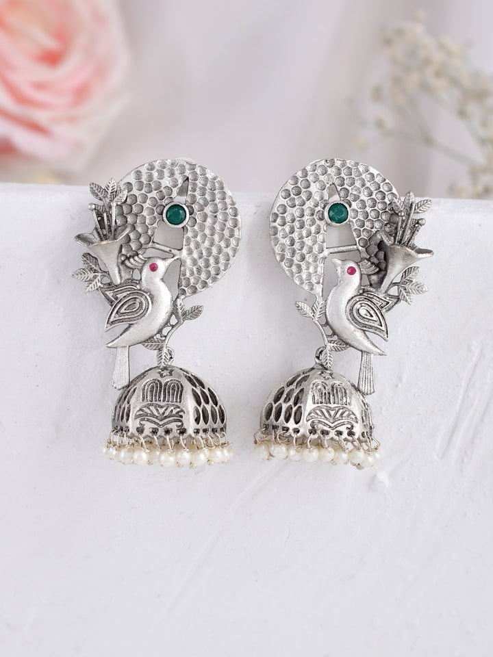 Glowing Garden Sparrow Jhumkas