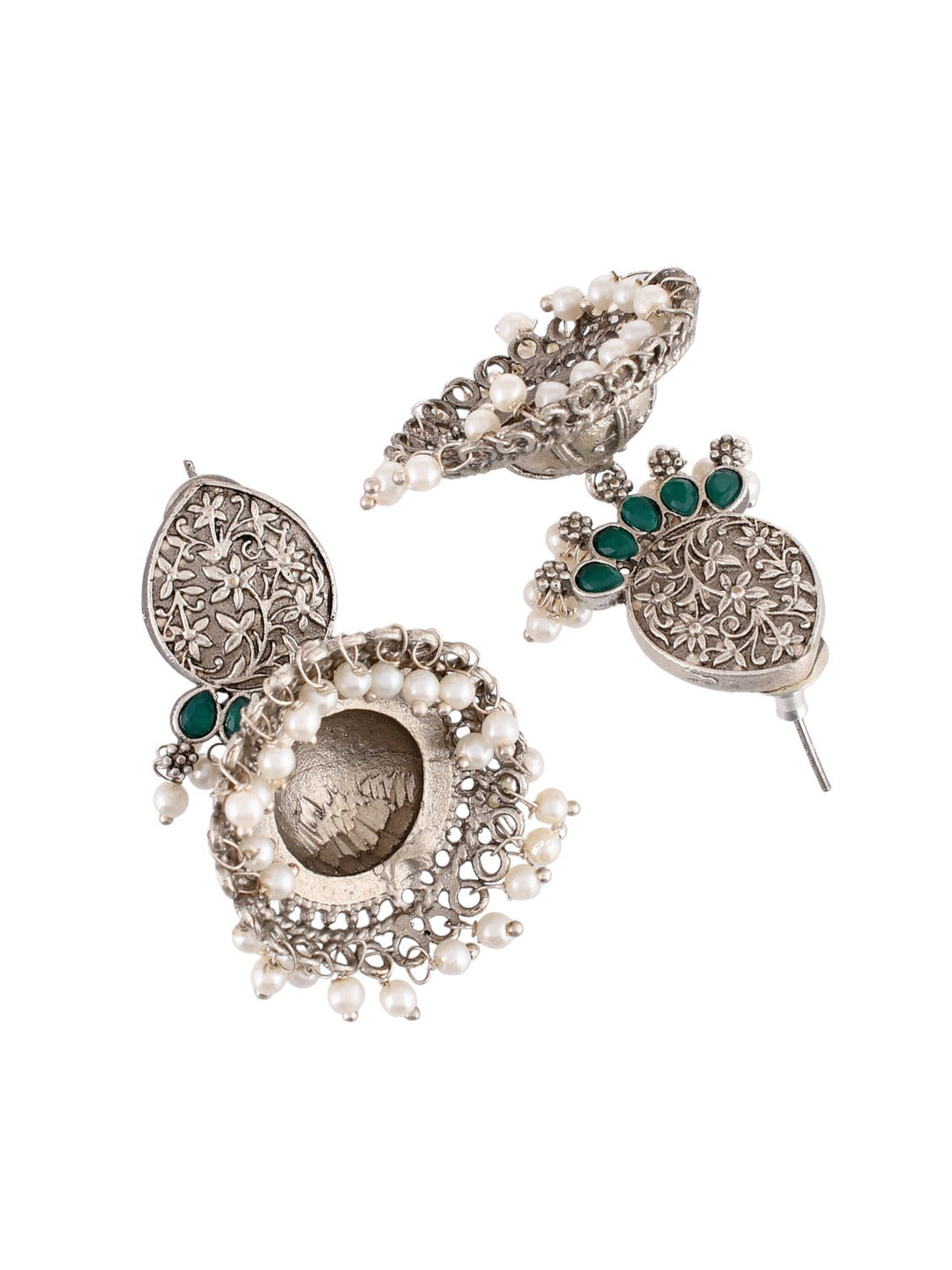 Evergreen Radiance Jhumkas