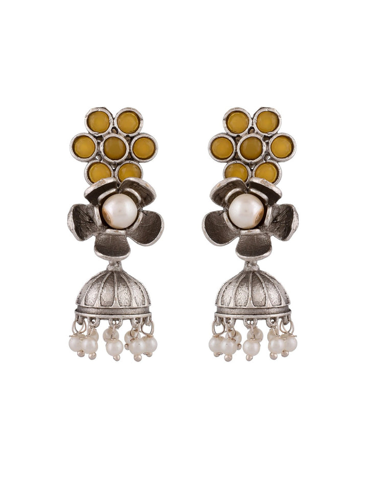 Garnet Blossom Earrings