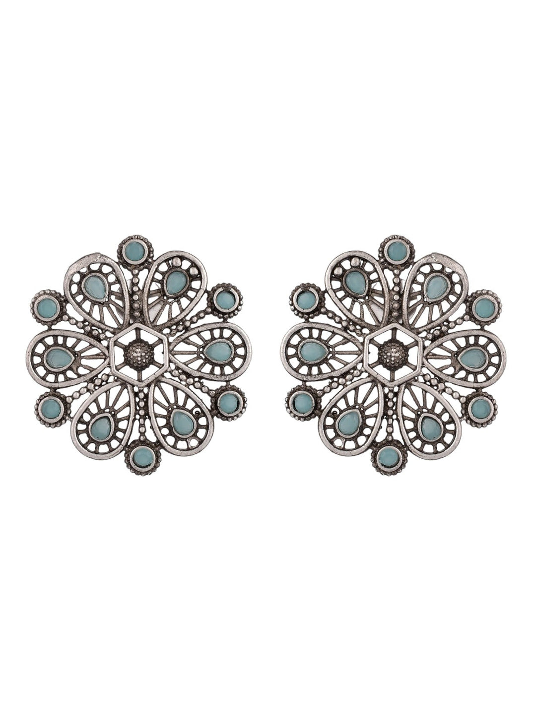 Teal Flower Drops