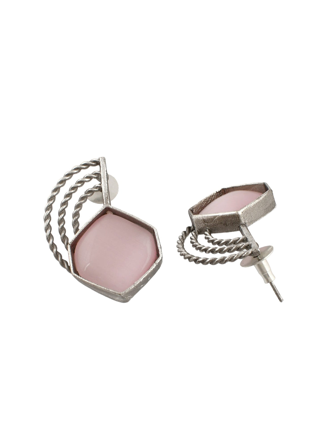 Raspberry Ripple Earring