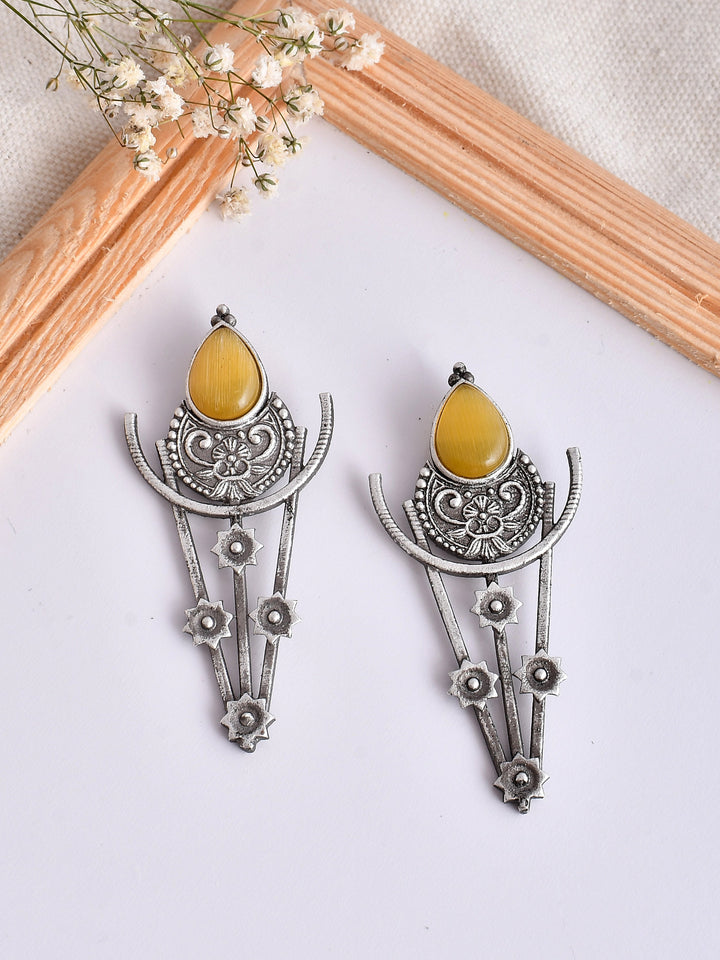 Yellow Diamond Dangles
