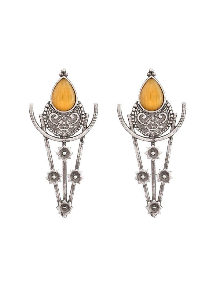 Yellow Diamond Dangles
