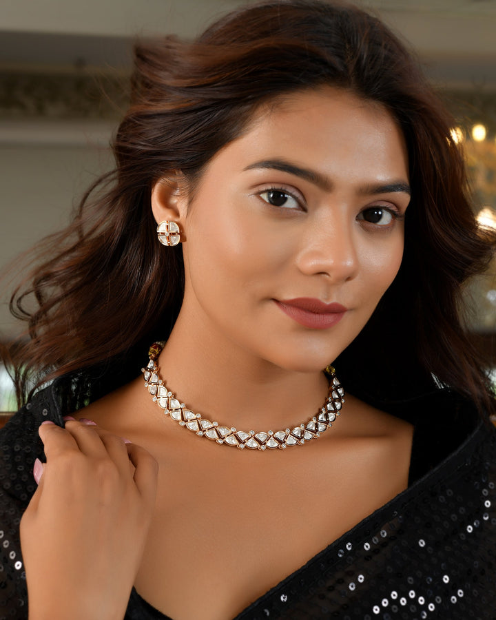 Polki Kundan Crown Glow
