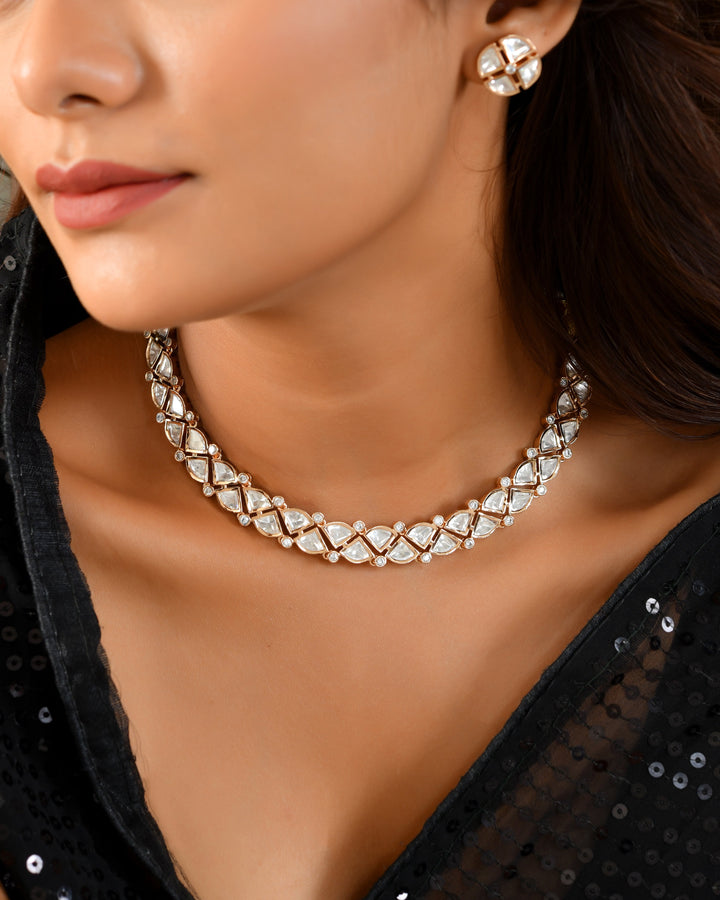 Polki Kundan Crown Glow