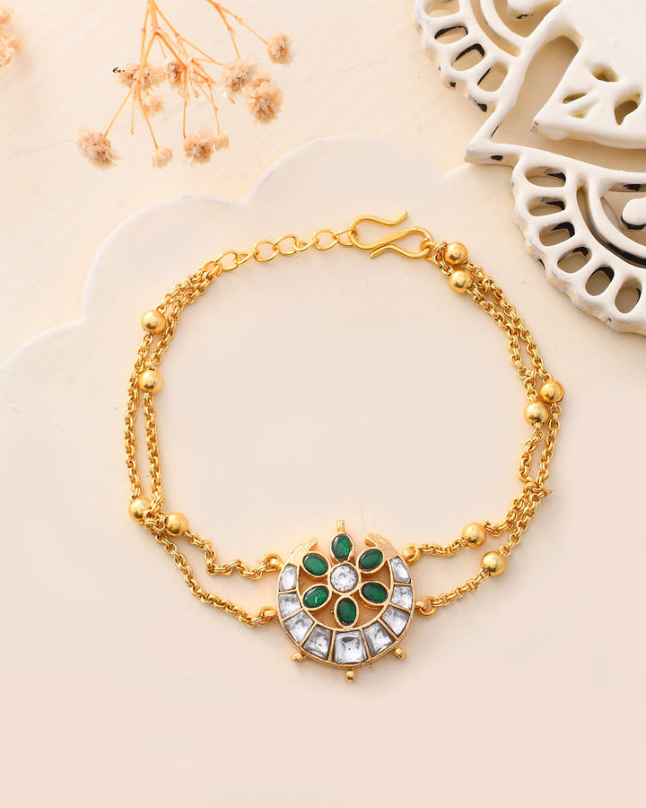 Pacchi Kundan Choker and Braclet