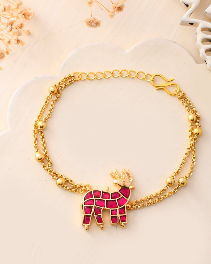 Pacchi Kundan Choker and Braclet