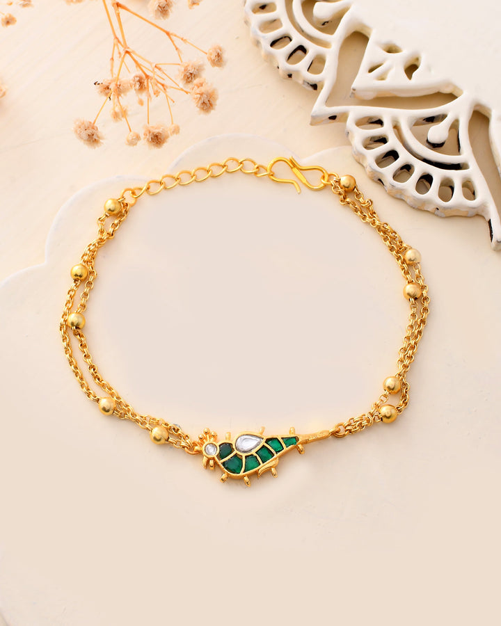 Pacchi Kundan Choker and Braclet