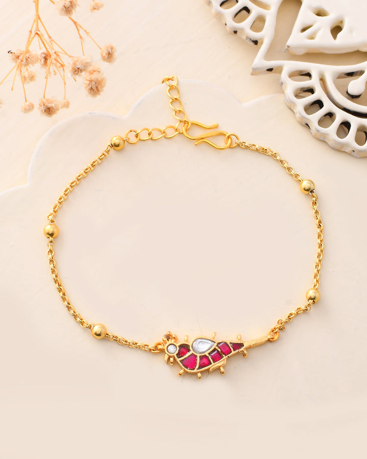 Pacchi Kundan Choker and Braclet