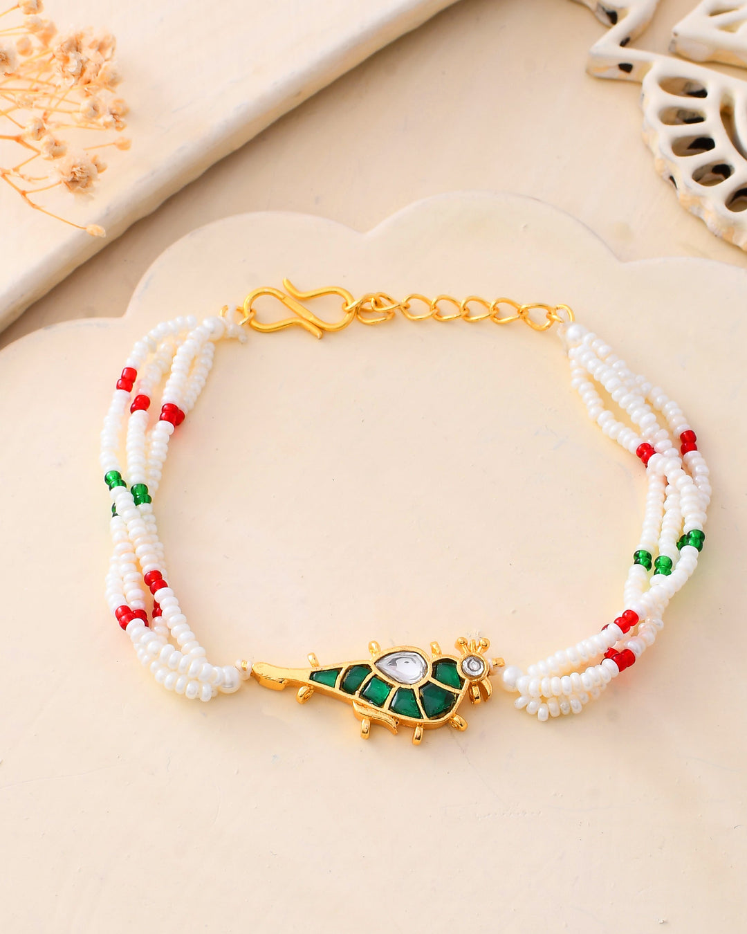 Pacchi Kundan Choker and Braclet