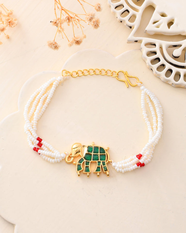 Pacchi Kundan Choker and Braclet