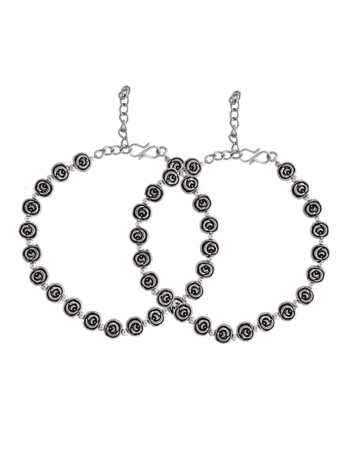 Boho Silver Anklets