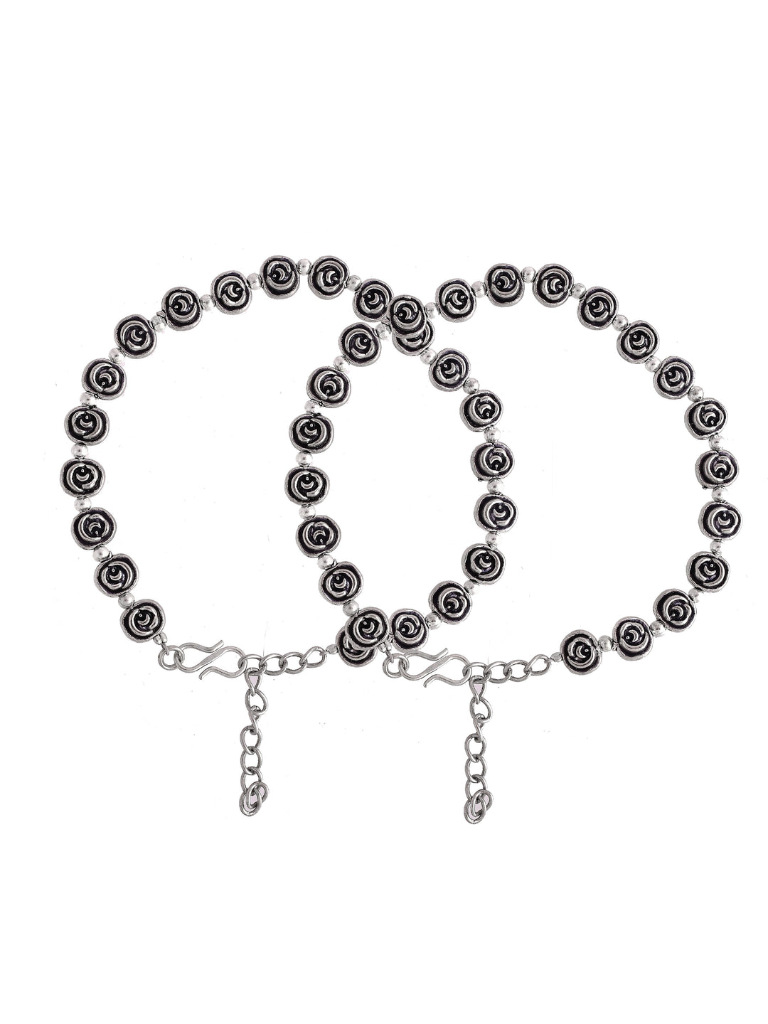 Boho Silver Anklets