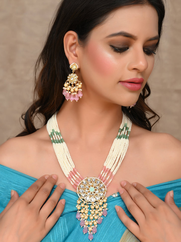 Dastoor Royal Kundan Elegance Necklace Set
