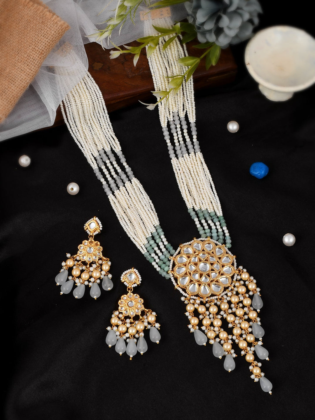 Dastoor Kundan Partywear Necklace set