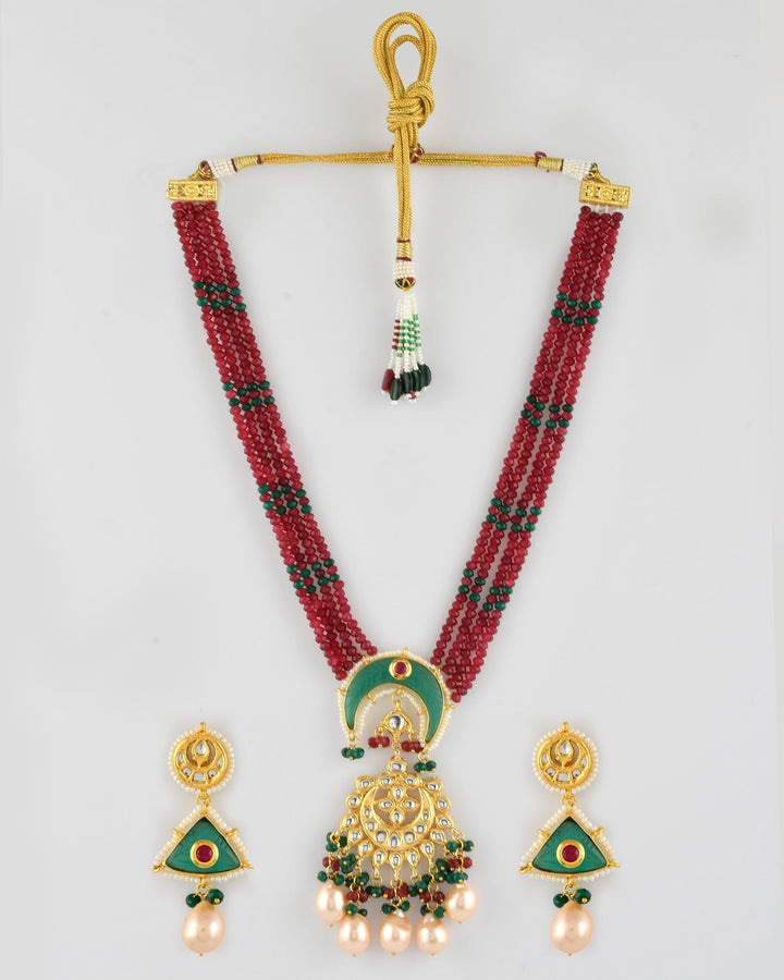 Dastoor Carvin Stne Chandbali Stone Set