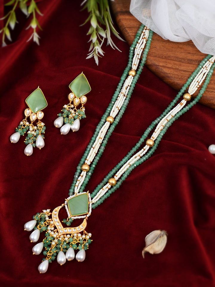 Dastoor Very Elegant Partywear Necklace Set