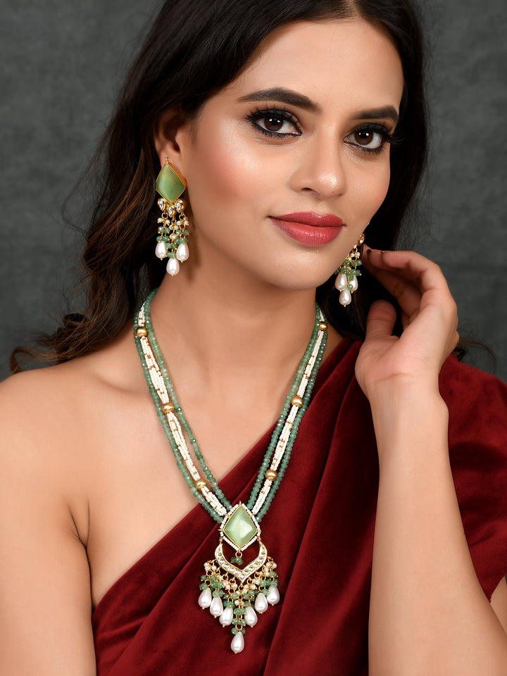 Dastoor Very Elegant Partywear Necklace Set