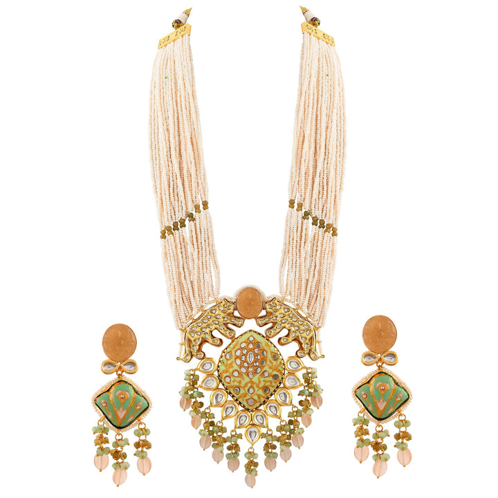 Dastoor Fantastic Pearl Necklace Set