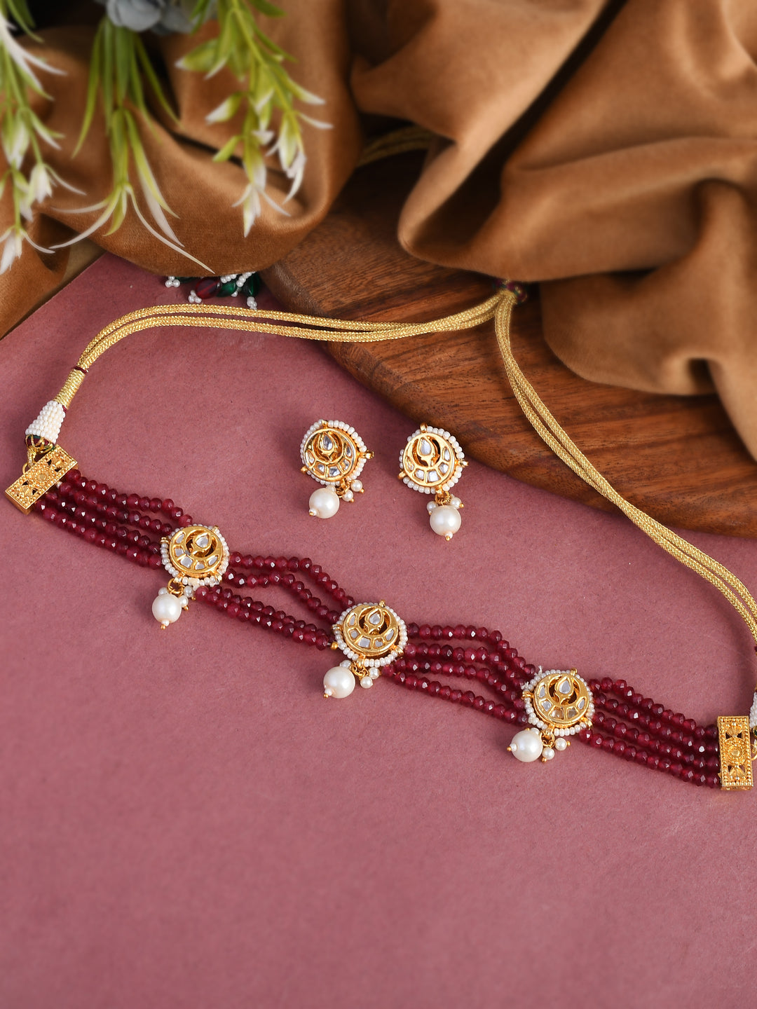 Royal Kundan Elegance Choker Necklace Set