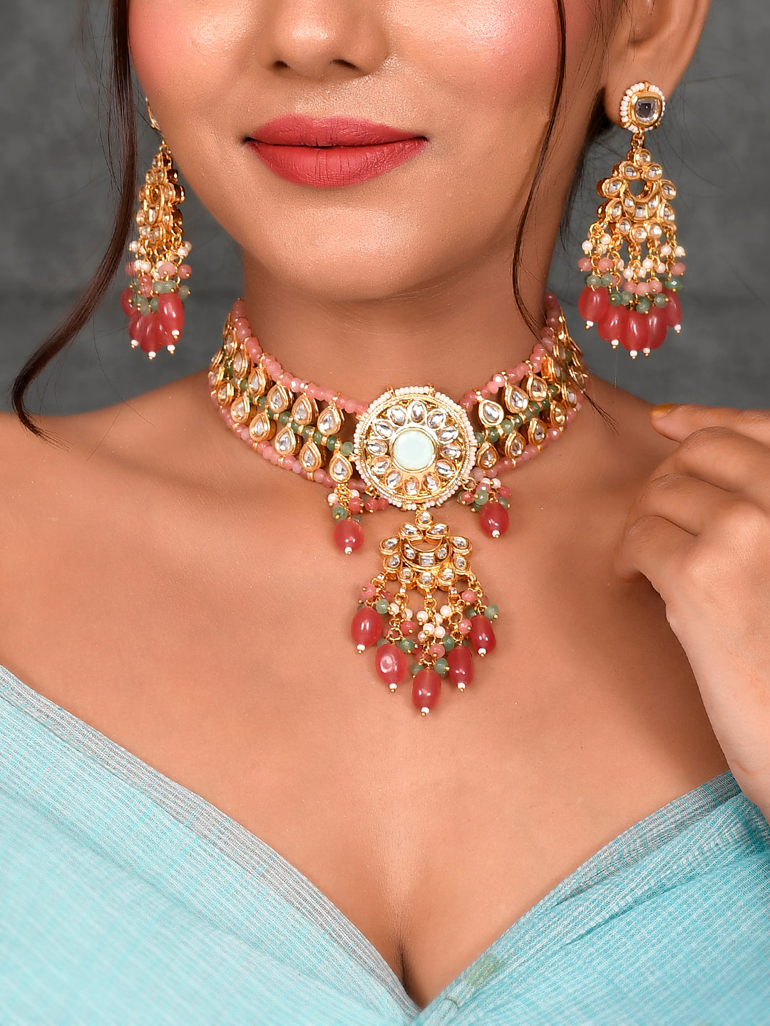 Royal Radiance Kundan Jewel Choker Necklace Set