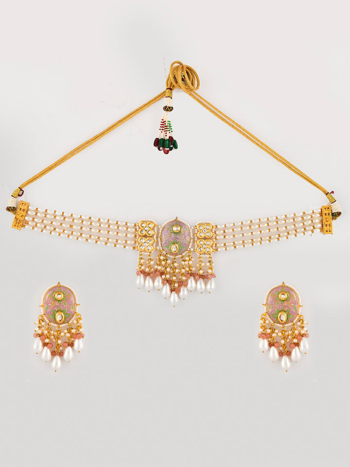 Royalty Kundan Elegance Choker Necklace Set