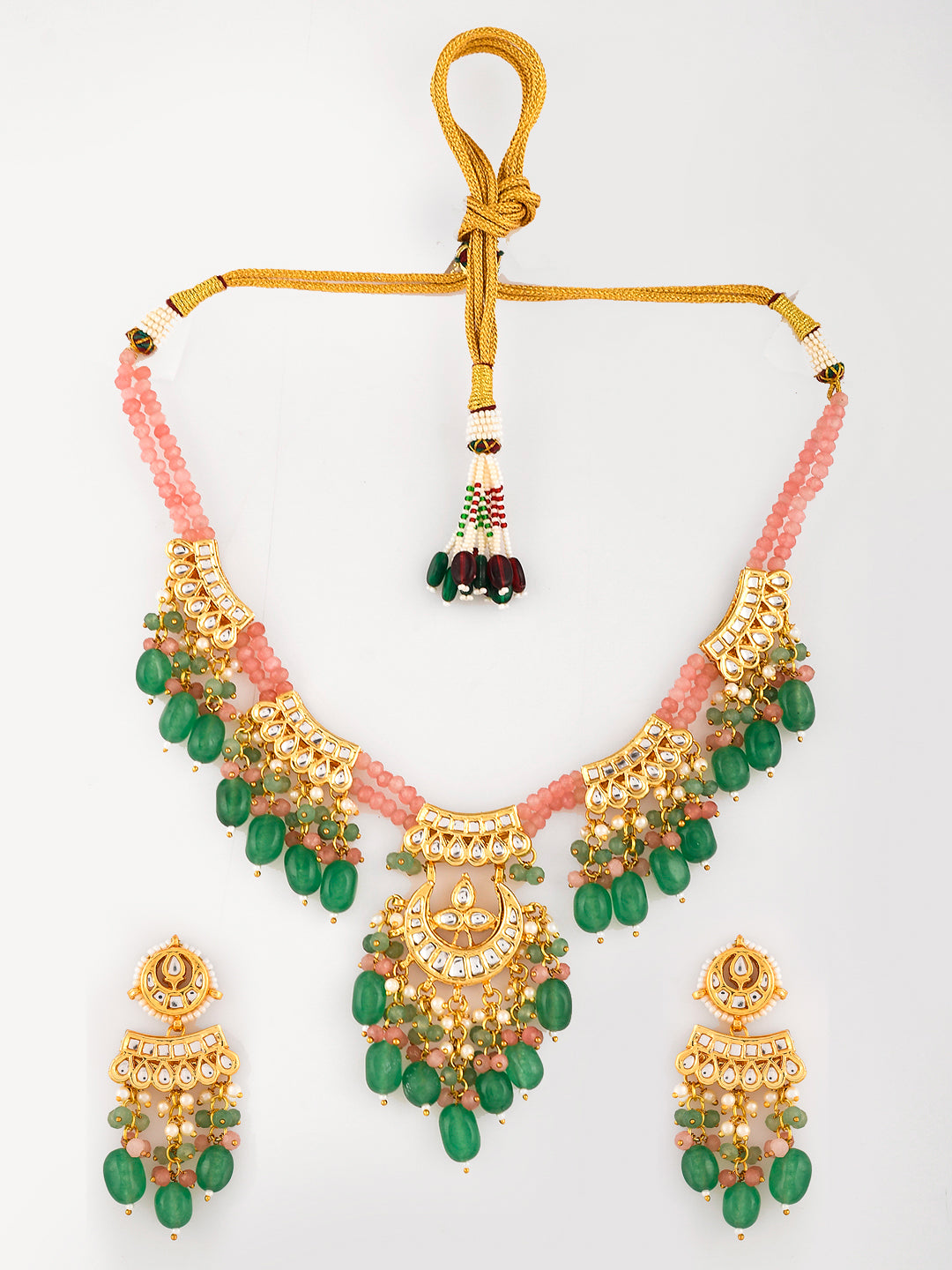 Golden Aura Choker Necklace Set