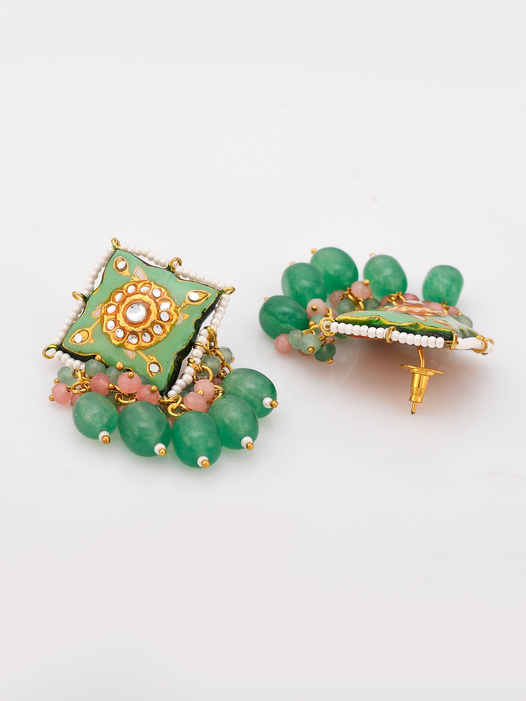 Minakari Mint Majesty Strand Necklace Set