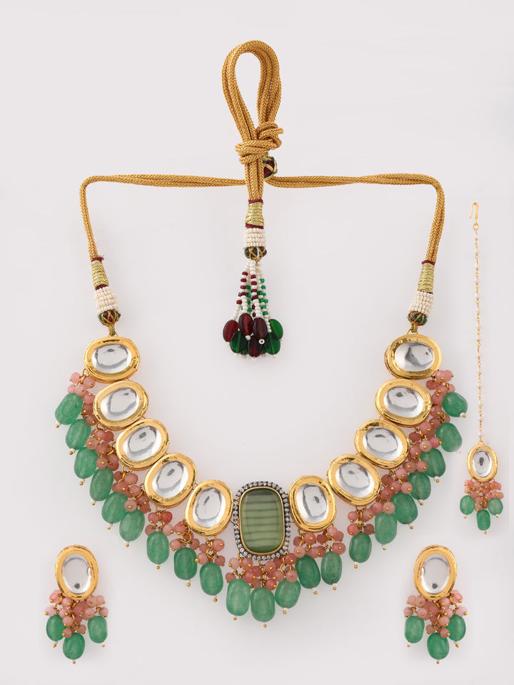Green Goddess Ensemble Necklace