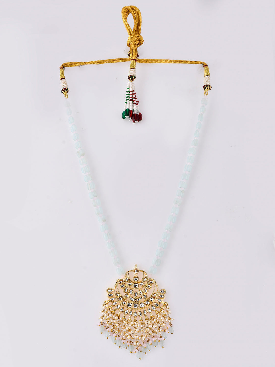 Jadau Kundan Pendant Long Necklace Set