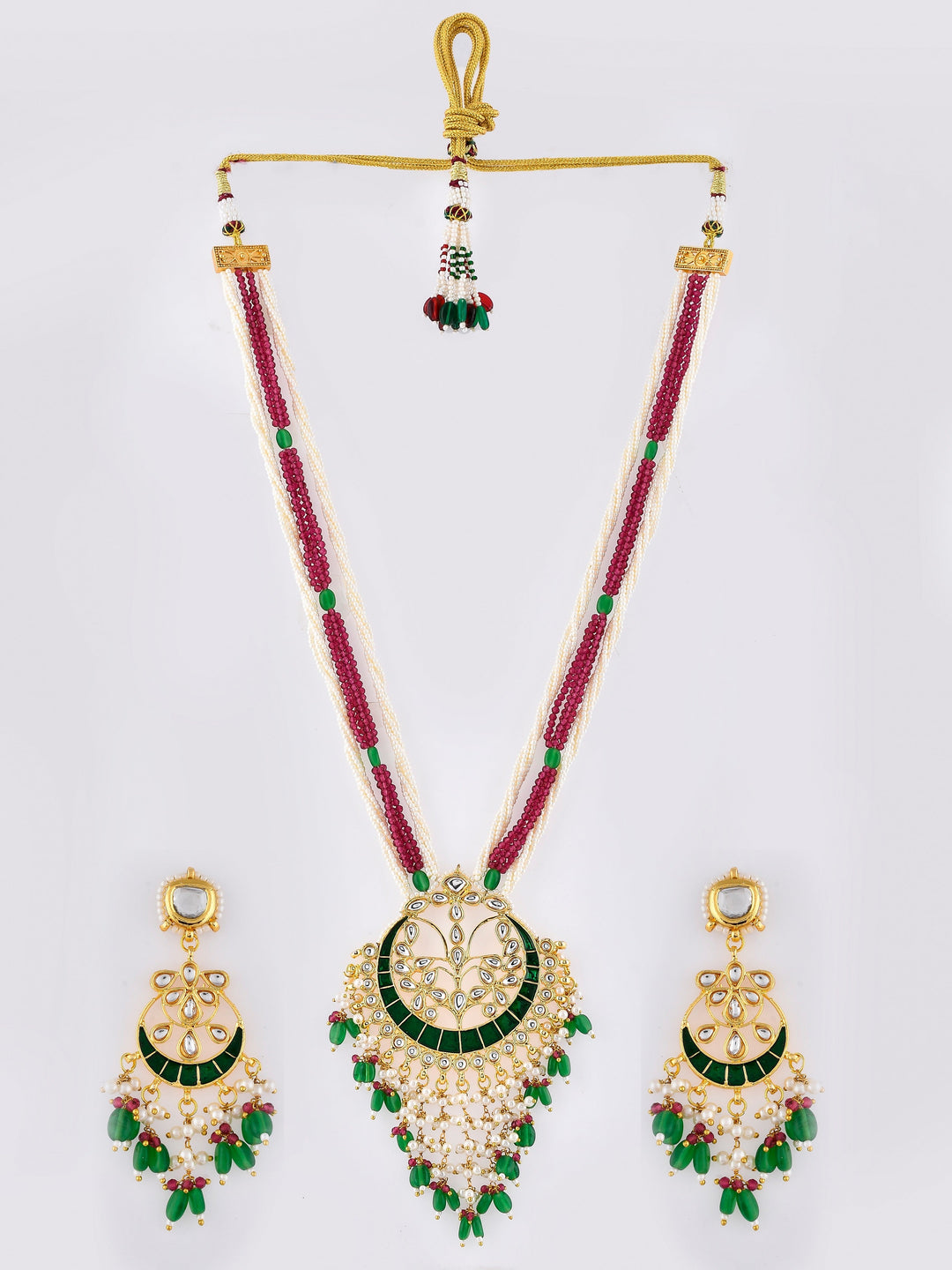 Prismatic Kundan Panache Designer Necklace