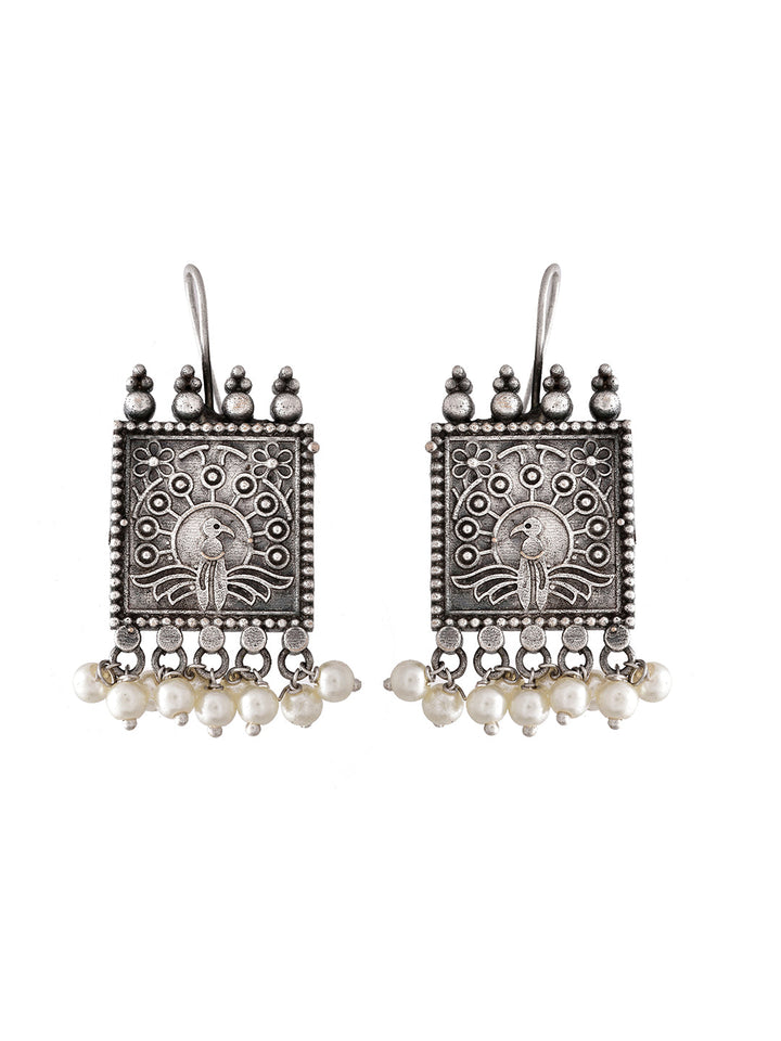 Silver Leaf Earring