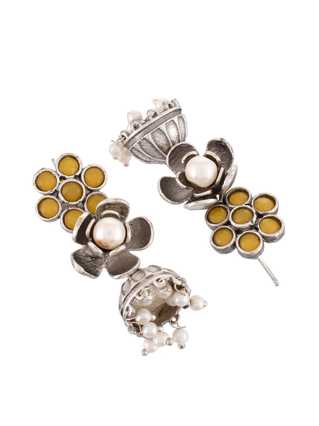 Garnet Blossom Earrings