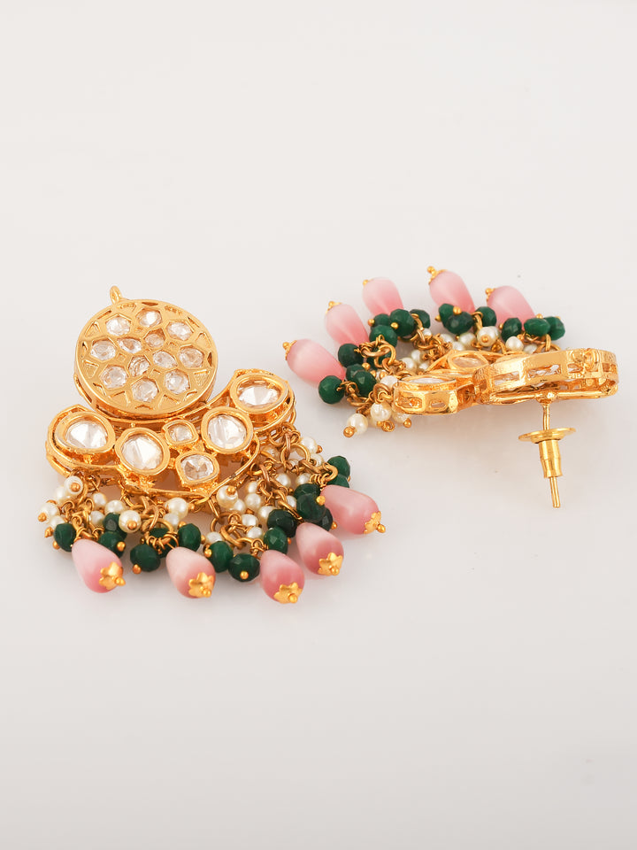 Polki Kundan Carvin Stone Necklace Set
