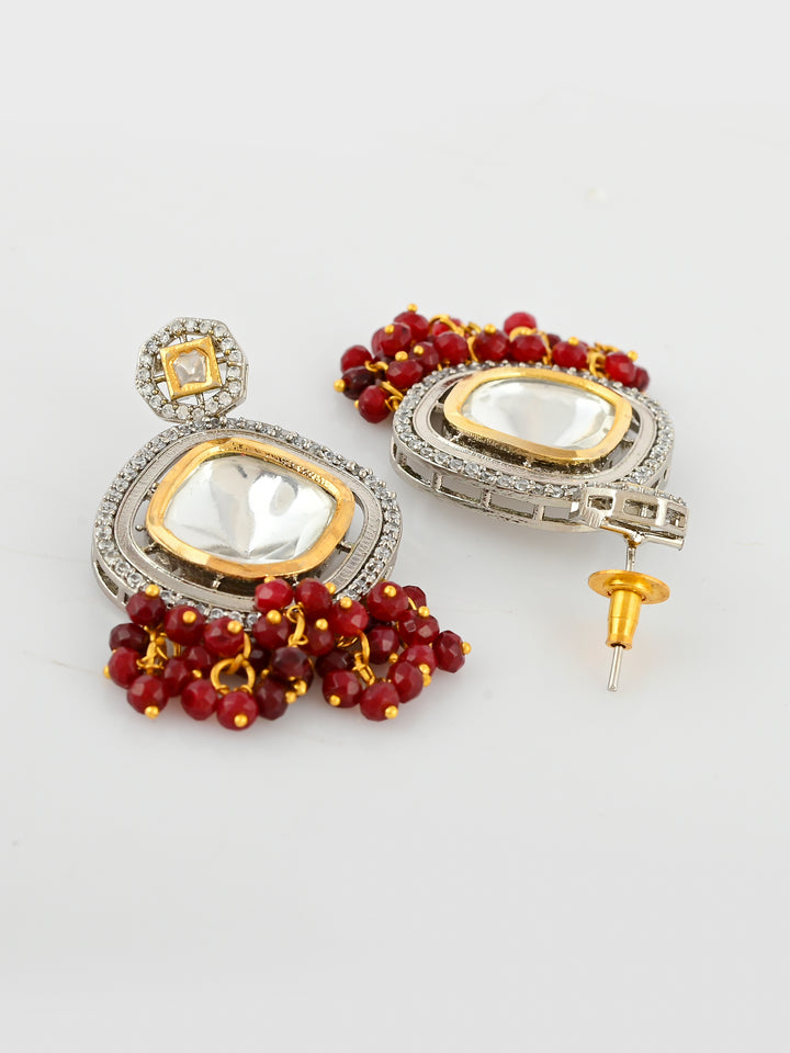 Polki Kundan Antique Polish Necklace Set
